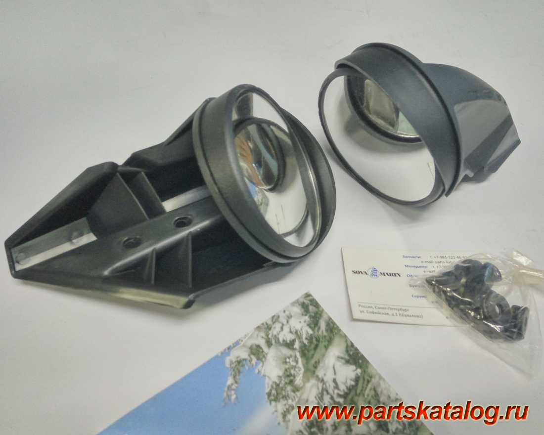 Изображение товара Windshield-mount mirrors (Lynx 3" round) (два зеркала, левое и правое)
