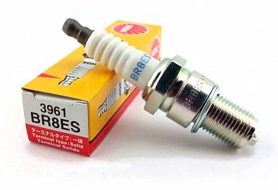 Изображение товара BR8ES Свеча зажигания NGK BR8ES/3961, не откручивающийся контактный стержень OEM: RN3C