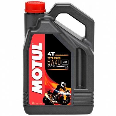 Изображение товара 104087 Моторное масло MOTUL 7100 4T SAE 5W40, 100% Synth, 4@4л