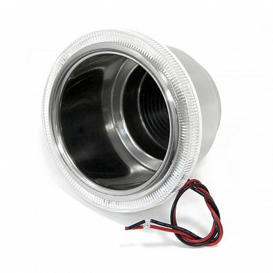 Изображение товара C11675LED Держатель емкости Ø76мм, с подсветкой, нержавеющая сталь (Easterner)