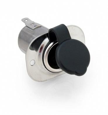 Изображение товара C20036 Гнездо прикуривателя нержавеющее, 12-24V/20A OEM: 256-05121-00 (Easterner, )