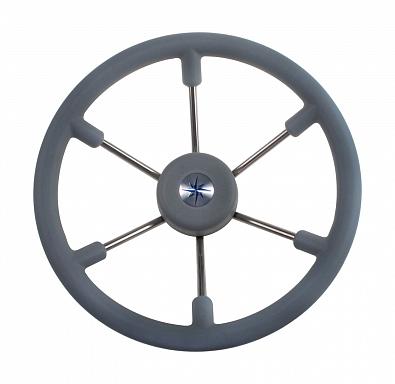 Изображение товара VN7360-03 Рулевое колесо LEADER TANEGUM, обод серый/спицы серебряные, Ø360мм (Volanti Luisi, )