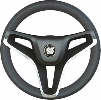 Изображение товара V99 Колесо рулевое PORTOFINO, Ø350мм, серый полиуретан, 43016J (ULTRAFLEX, )