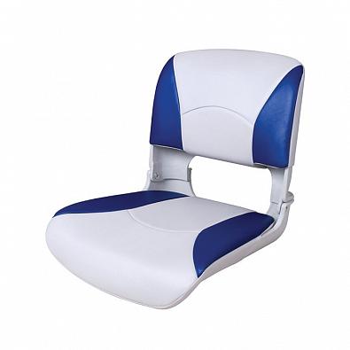 Изображение товара 75113WB Сиденье пластиковое складное DELUXE ALL WEATHER Seat с мягкой подложкой, белый/синий винил