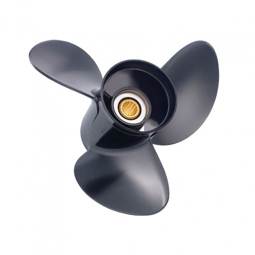 Изображение товара Винт гребной алюминиевый Quicksilver Black Max 48-897750A11 (диаметр 9 ½ шаг 9)  (Tohatsu M9.9/15D2/18E2, MFS9,9-20E; Mercury 9,9MH (247cc), 15MH (294cc), F15-20 (Japan), F10-20EFI; Hidea HD 9,9Pro/18-20; Gladiator G9,9 Pro; HND OB9,9Pro)