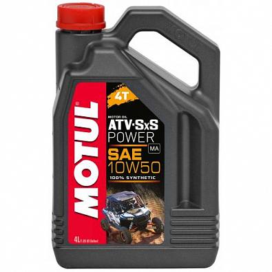 Изображение товара 105901 Моторное масло для квадроциклов MOTUL ATV SxS Power 4T 10W50, 100% Synth, 4@4л