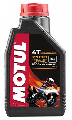 Изображение товара 104097 Моторное масло MOTUL 7100 4T SAE 10W50, 100% Synth, 12@1л