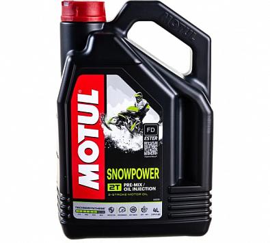 Изображение товара 105888 Моторное масло MOTUL Snowpower 2T, полусинтетическое, 4@4л