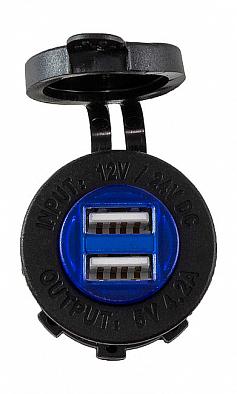 Изображение товара AES1118SUB0132 Разъем врезной USB 2x5V/2.1+2.1А (AES.Co, )