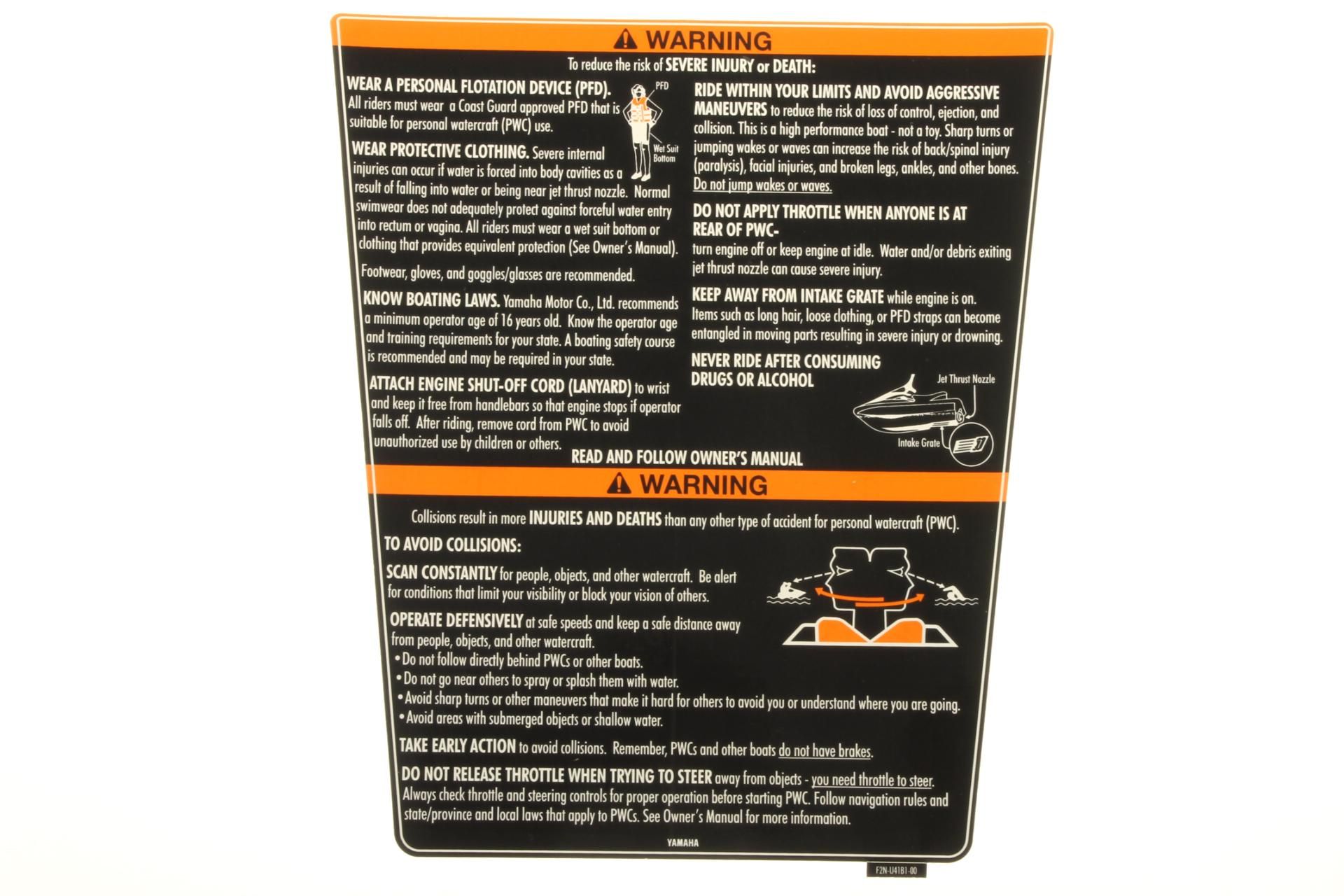 Изображение товара Label, Warning Uniform 1