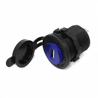 Изображение товара DS2013-2.4A Панель с USB разъемом 12-24V (выход 5В2.4А)(NEKEKE)