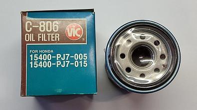 Изображение товара C-806 Фильтр масляный VIC для YAMAHA F15-115/HONDA BF8-60   OEM: 5GH-13440-00/5GH-13440-71/15400-PFB