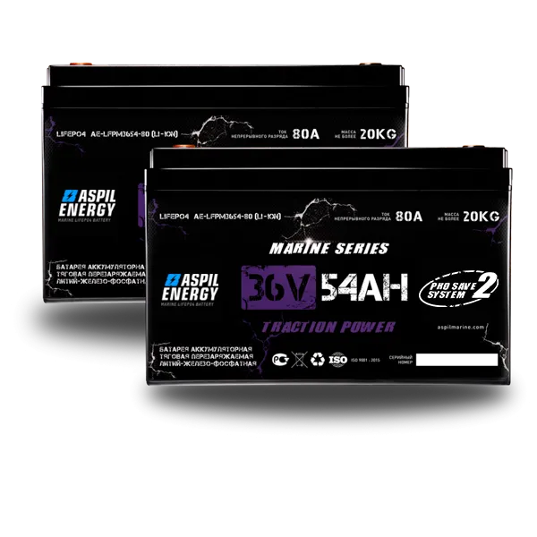 Изображение товара АКБ Aspil Energy 36 V 108Ah (ан. GEL/AGM 185 Ah) AE-LFP3654*2