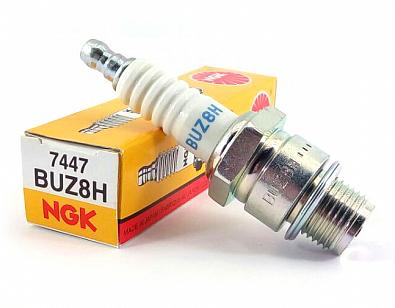 Изображение товара BUZ8H Свеча зажигания NGK BUZ8H/7447 OEM: QL16V, Johnson 0502178, 0765856, Mercury 33-876