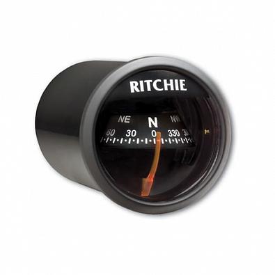 Изображение товара X-21BB Компас магнитный RITCHIE SPORT, черный циферблат/черный ободок, зеленая подсветка 12V ()