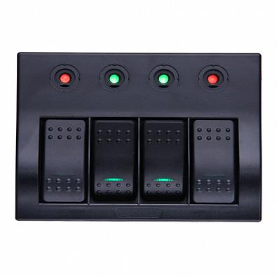 Изображение товара SK-BP4S/P Панель бортового питания Skipper 4 переключателя, индикация