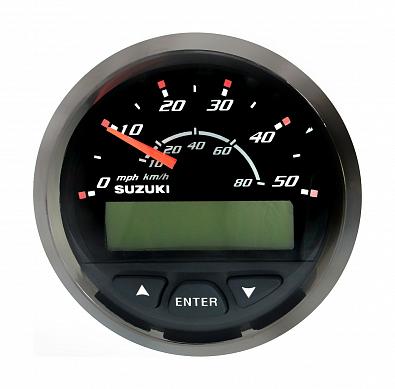 Изображение товара 34100-98J20-000 Спидометр Suzuki DF300, 80 км/ч, черный (оригинал)