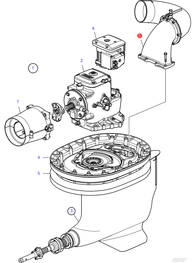 Изображение товара Exhaust pipe elbow