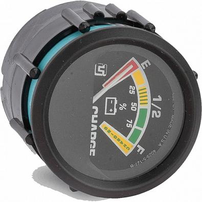 Изображение товара 62080BA Индикатор заряда батареи 12V, черный циферблат/черный ободок, 12/24V, Ø52мм (UFLEX, )