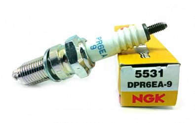Изображение товара DPR6EA-9 Свеча зажигания NGK DPR6EA-9/5531 OEM: Yamaha 94703-00375/98069-56916, Mercury 33-827858Q