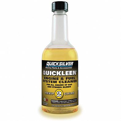 Изображение товара 8M0079744 Очиститель ДВС и топливной системы QUICKSILVER Quickleen (на 277л), 12@355мл OEM: 92-8M0