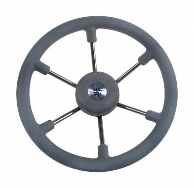 Изображение товара VN7400-03 Рулевое колесо LEADER TANEGUM, обод серый/спицы серебряные, Ø400мм (Volanti Luisi, )