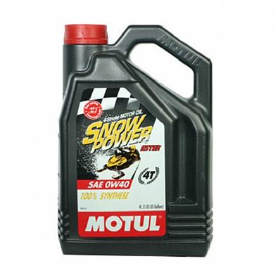 Изображение товара 105892 Моторное масло MOTUL Snowpower 4T 0W40, 100% Synth, 4@4л