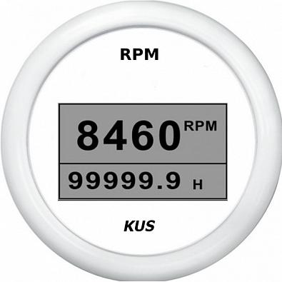 Изображение товара JMV00555 Тахометр цифровой со счетчиком моточасов (WW), SR:1.0-300 (KUS)