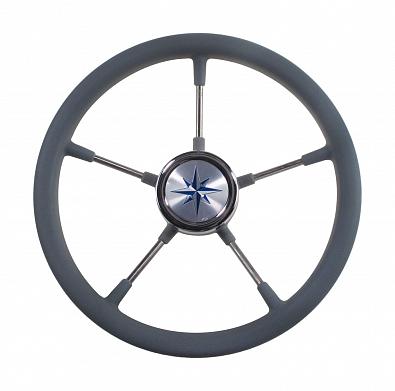 Изображение товара VN735022-03 Рулевое колесо RIVA RSL, обод серый/спицы серебряные, Ø360мм (Volanti Luisi, )