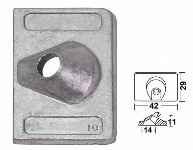 Изображение товара 43.433.01 Анод для MERCURY/MARINER 6/8/9.9/15   OEM: 42121 (Osculati)