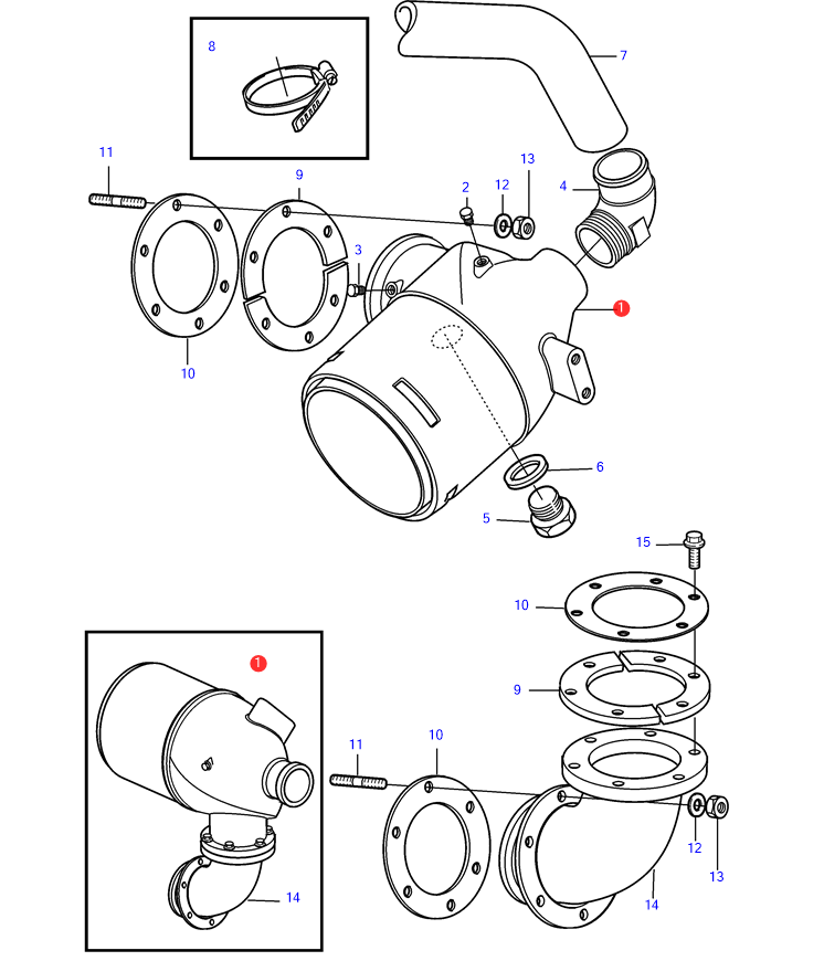 Изображение товара Exhaust pipe elbow