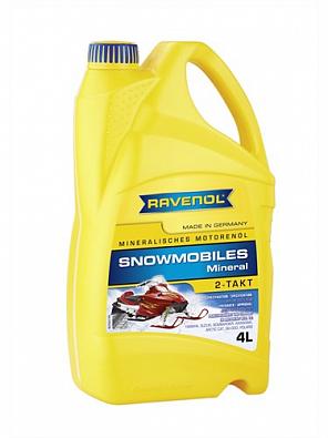 Изображение товара 1153310-004-01-999 Моторное масло для 2-Тактных снегоходов RAVENOL Snowmobiles Mineral. 2-Takt (4л)