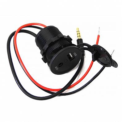 Изображение товара DS-AUS Панель с USB разъемом и AUX портом (NEKEKE)
