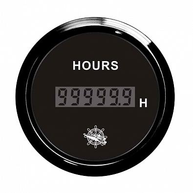 Изображение товара 27.320.36 Счетчик моточасов 0-99999ч (цифровой), черный циферблат/ободок, Ø52мм (Osculati, )