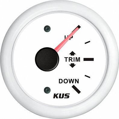 Изображение товара KY09312 Трим-указатель 0-190 Ом (ЕВРО), белый циферблат/ободок, Ø52мм