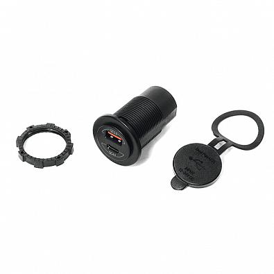 Изображение товара SF51881-1 Панель с двойным USB Type-C разъемом (QC3.0, MAX:36W) (QC4.0, MAX:60W)(Sunfine)