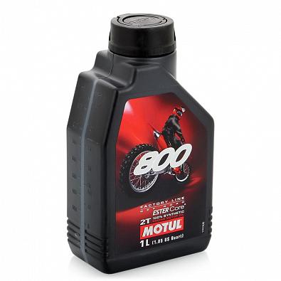 Изображение товара 104038 Моторное масло MOTUL 800 2Т FL OFF ROAD, 100% Synthetic, 12@1л