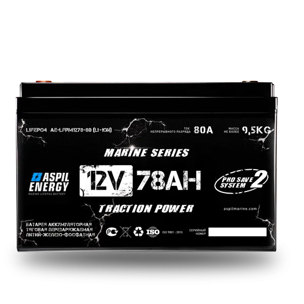Изображение товара АКБ Aspil Energy 12V 78Ah (ан. GEL/AMG 130Ah) AE-LFP1278 (21005623)