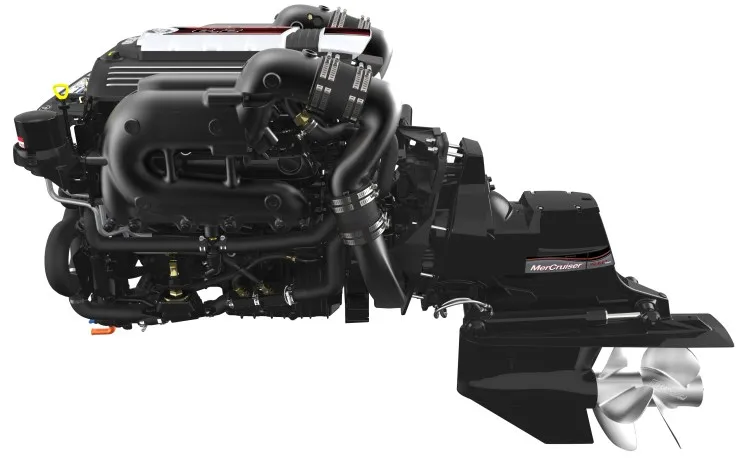 Изображение товара Комплект: двигатель Mercruiser 6.2L 300 л.с. + транцевая сборка Mercruiser Bravo + поворотно-откидная колонка Mercruiser