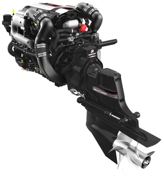 Изображение товара Комплект: двигатель Mercruiser 6.2L 350 л.с. + транцевая сборка Bravo + поворотно-откидная колонка Mercruiser Bravo One