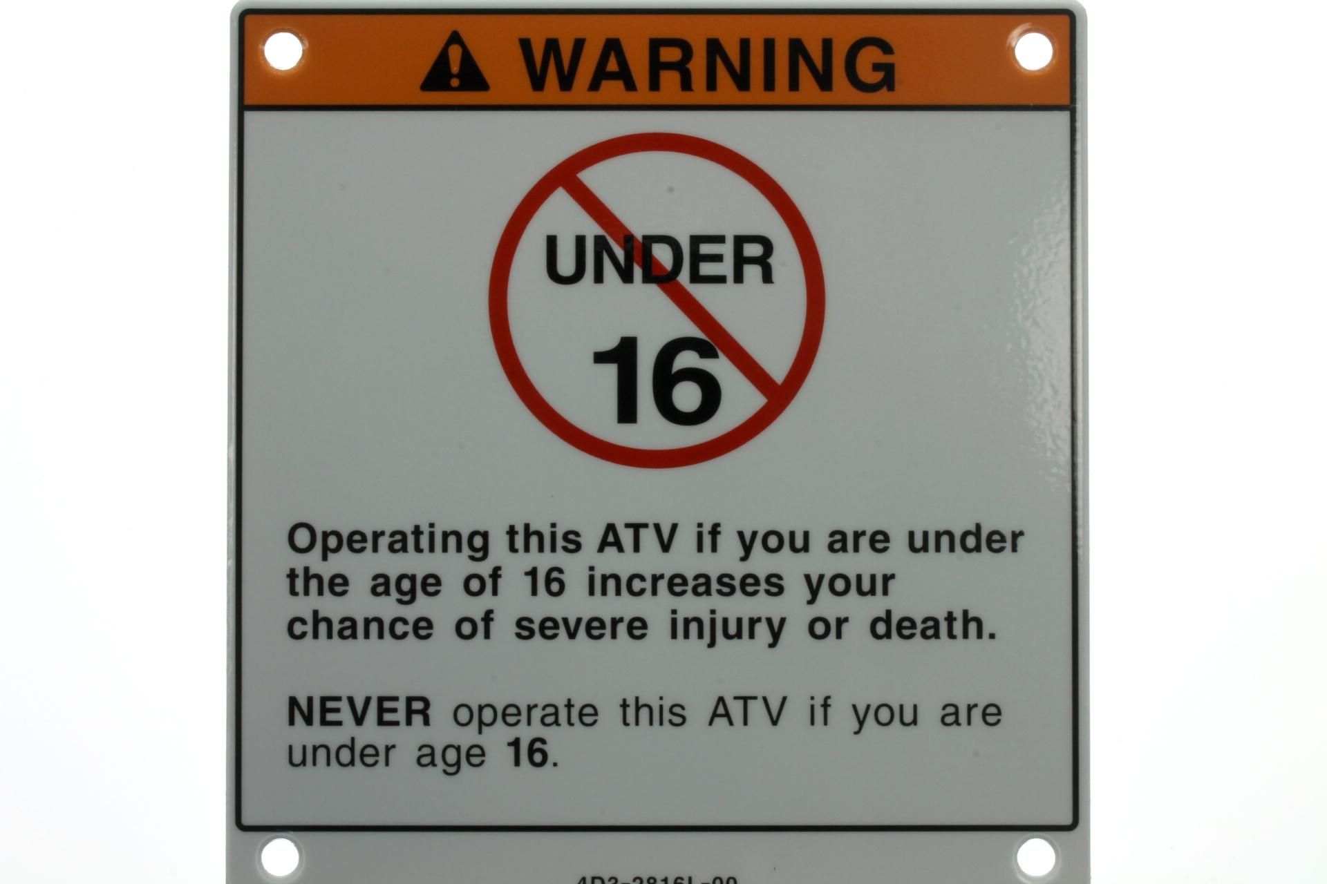 Изображение товара Label, Warning Age