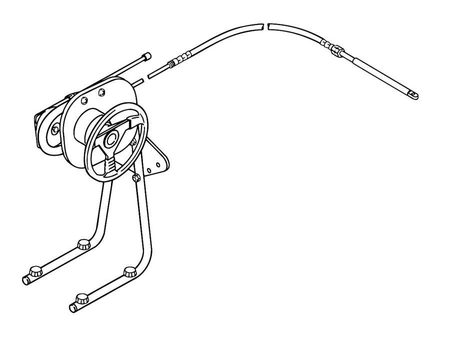 Изображение товара КОМПЛЕКТ РУЛЕВОГО МЕХАНИЗМА Поворотный цоколь
                                        (- Floor Mounted - 11 Foot Cables)