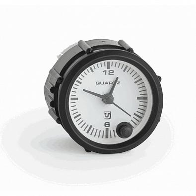 Изображение товара 60539B Часы кварцевые, белый циферблат/черный ободок, 12/24V, Ø52мм (UFLEX, )