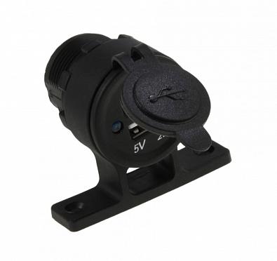 Изображение товара AES1118SU713 Разъем USB 5В (1+2.1А) для крепления под приборную панель (AES.Co, )