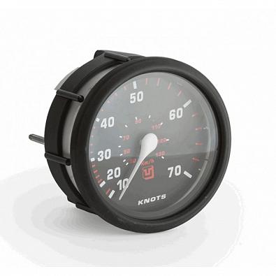 Изображение товара 63203W Спидометр, 10-70 узлов (20-130 км/ч), серия Professional, черный циферблат/черный ободок, 12/