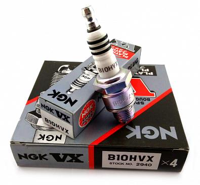 Изображение товара B10HVX Свеча зажигания NGK VX Platinum B10HVX/2940 OEM: Yamaha 90793-20017, 90793-20100, 90890-781
