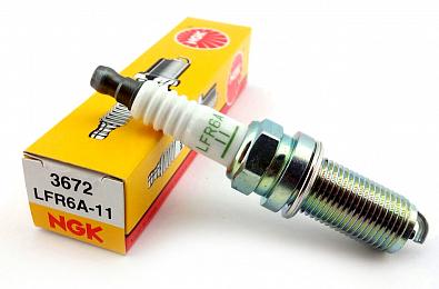 Изображение товара LFR6A-11 Свеча зажигания NGK LFR6A11/3672 OEM: Mercury 33-881284Q, Yamaha 94709-00400