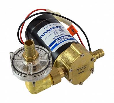Изображение товара 1006512 Помпа шестеренчатая TMC, 12V, для масла SAE20W50 - 11 л/мин, для воды - 23л/мин, патрубок -