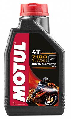 Изображение товара 104089 Моторное масло MOTUL 7100 4T 10W30, 100% Synth, 12@1л