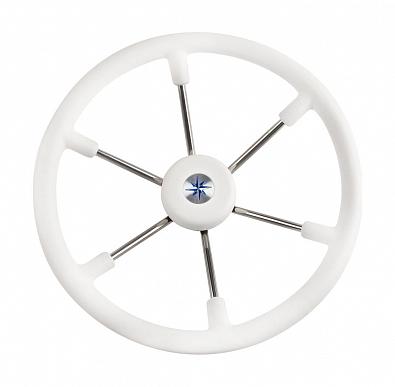 Изображение товара VN7400-08 Рулевое колесо LEADER TANEGUM, обод белый/спицы серебряные, Ø400мм (Volanti Luisi, )